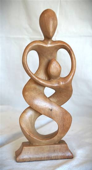 ABSTRAIT COUPL TORSD NAT 30CM