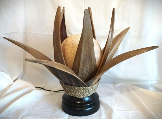 Lampe 10 feuilles de palme