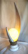 LAMP PALMX2+BOULE 70CM WW