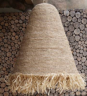 SUSPENSION SISAL CLOCH+F NAT L