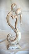ABSTRAIT COUPLE COEUR WW 30CM
