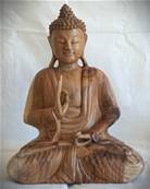 BUDDHA ONE HAND 30CM NAT
